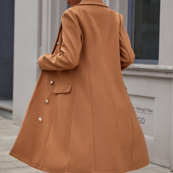 Classic Button up Long Jacket Coat Shabby chic - Picture 4 of 5